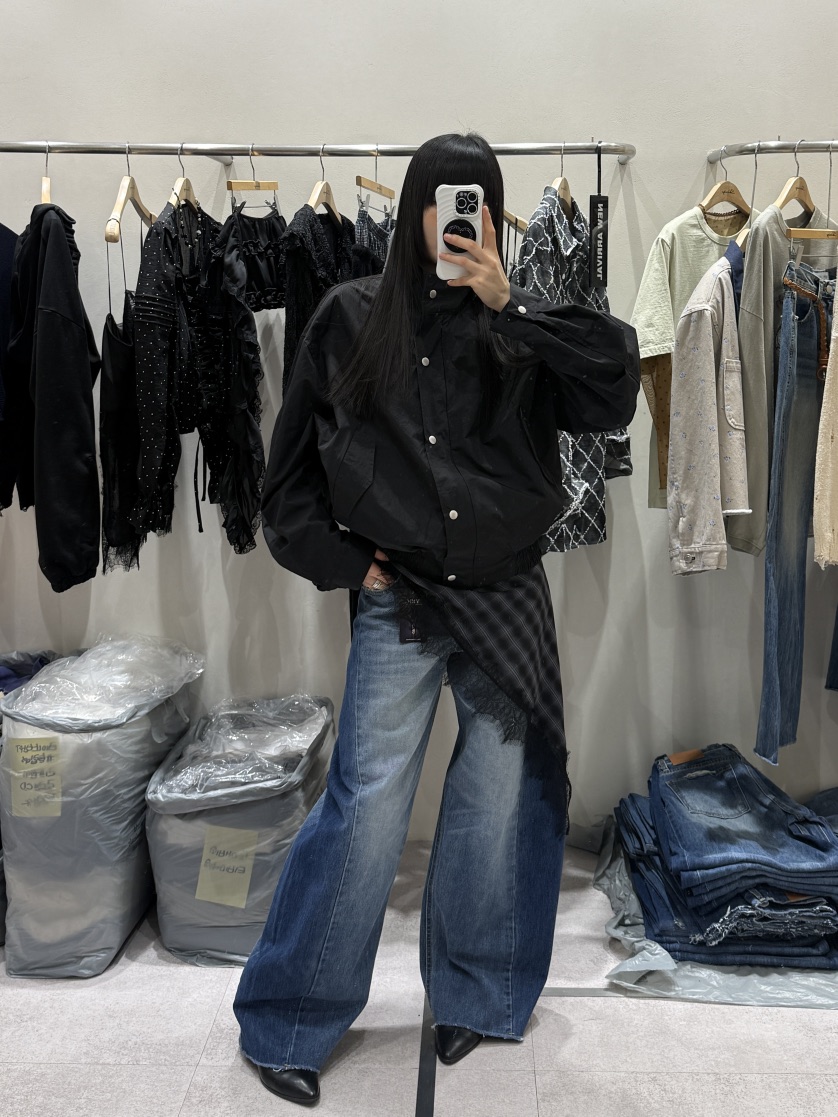 SHIRRING韓國東大門直郵女士新品休閑推薦26春夏職業夾克SHIRRING夾克