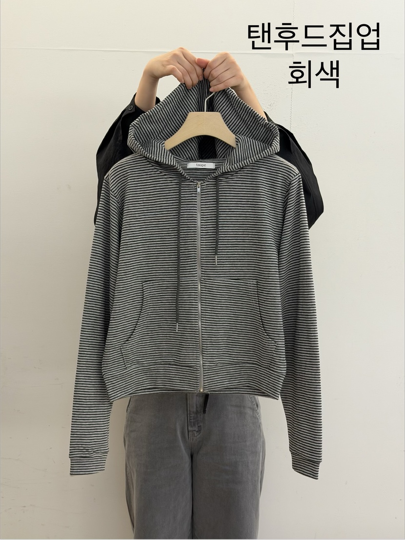 TAUPE韓國直郵實拍女裝新款休閑熱賣26春夏夾克連帽拉鏈衫TAUPE夾克圖色1