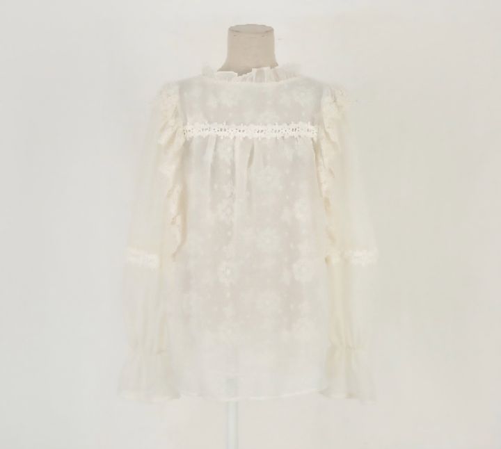 FEMME韓國東大門直郵女裝新品休閑熱賣推薦時尚襯衫蕾絲衫FEMME襯衫/蕾絲衫