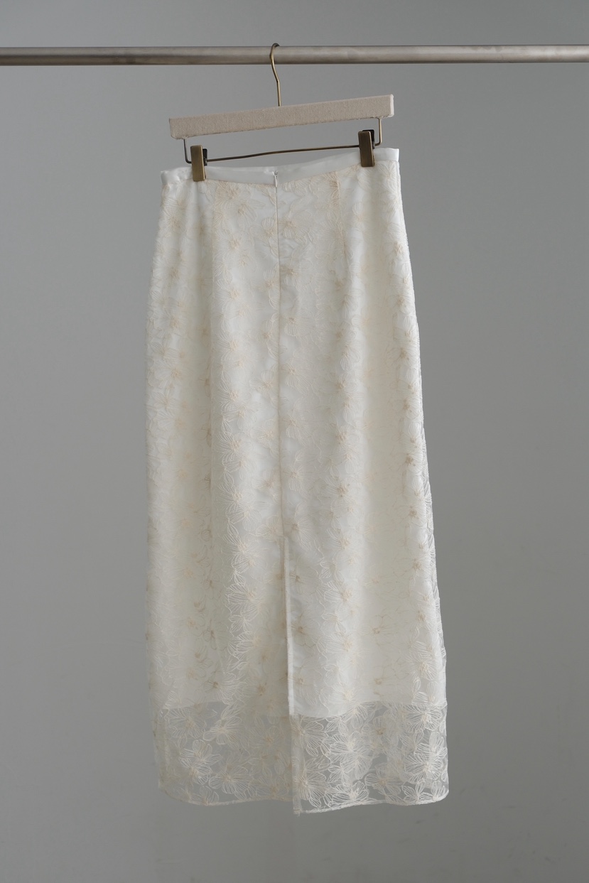 SORBET/FLAT WHITE韓國東大門代購女士新款休閑長裙蕾絲SORBET/FLAT WHITE長裙