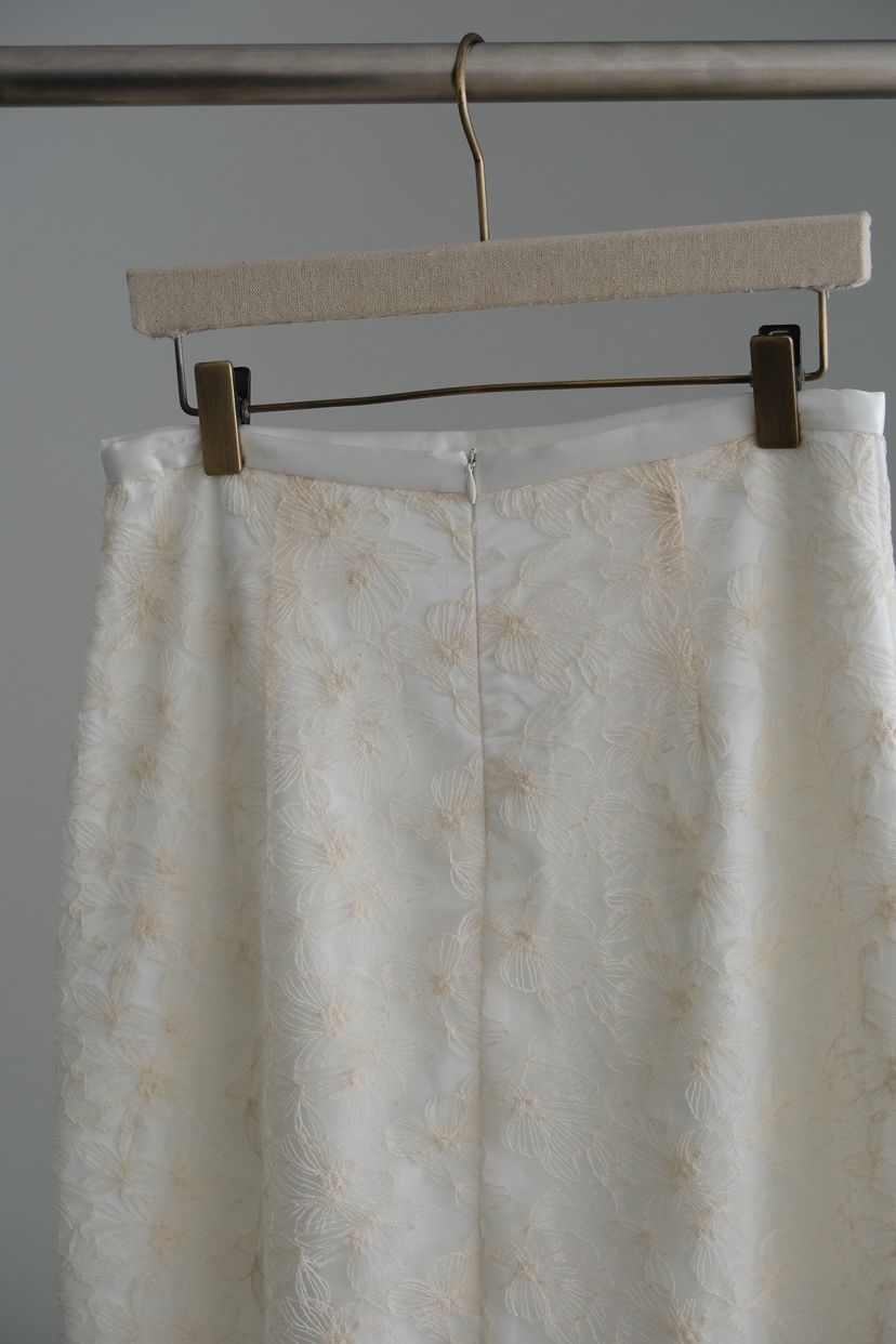 SORBET/FLAT WHITE韓國東大門代購女士新款休閑長裙蕾絲SORBET/FLAT WHITE長裙