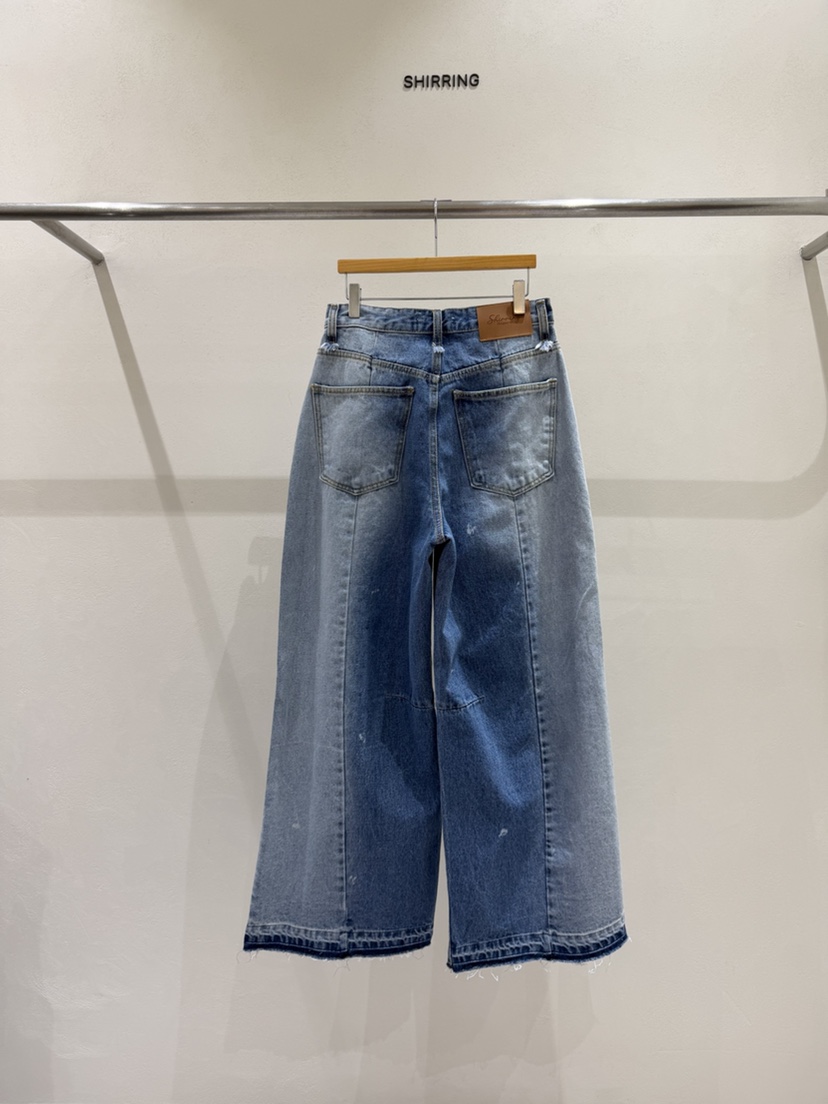 SHIRRING韓國東大門直郵女士新品休閑時尚熱賣推薦牛仔褲SHIRRING牛仔褲