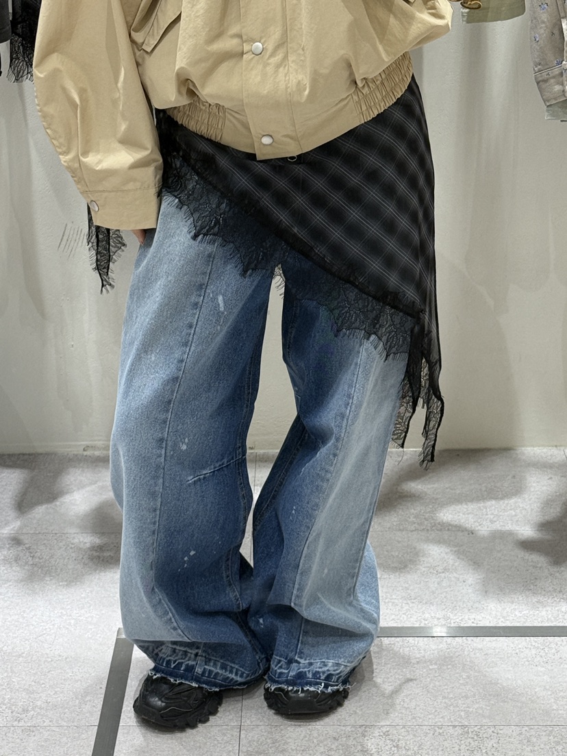 SHIRRING韓國東大門直郵女士新品休閑時尚熱賣推薦牛仔褲SHIRRING牛仔褲