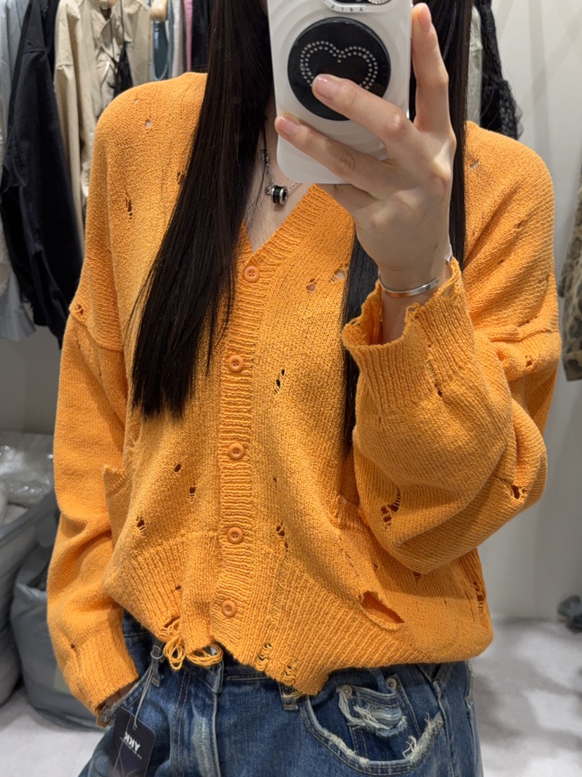 SHIRRING韓國直郵女士新品職業推薦人氣熱賣休閑26春夏針織衫SHIRRING針織衫