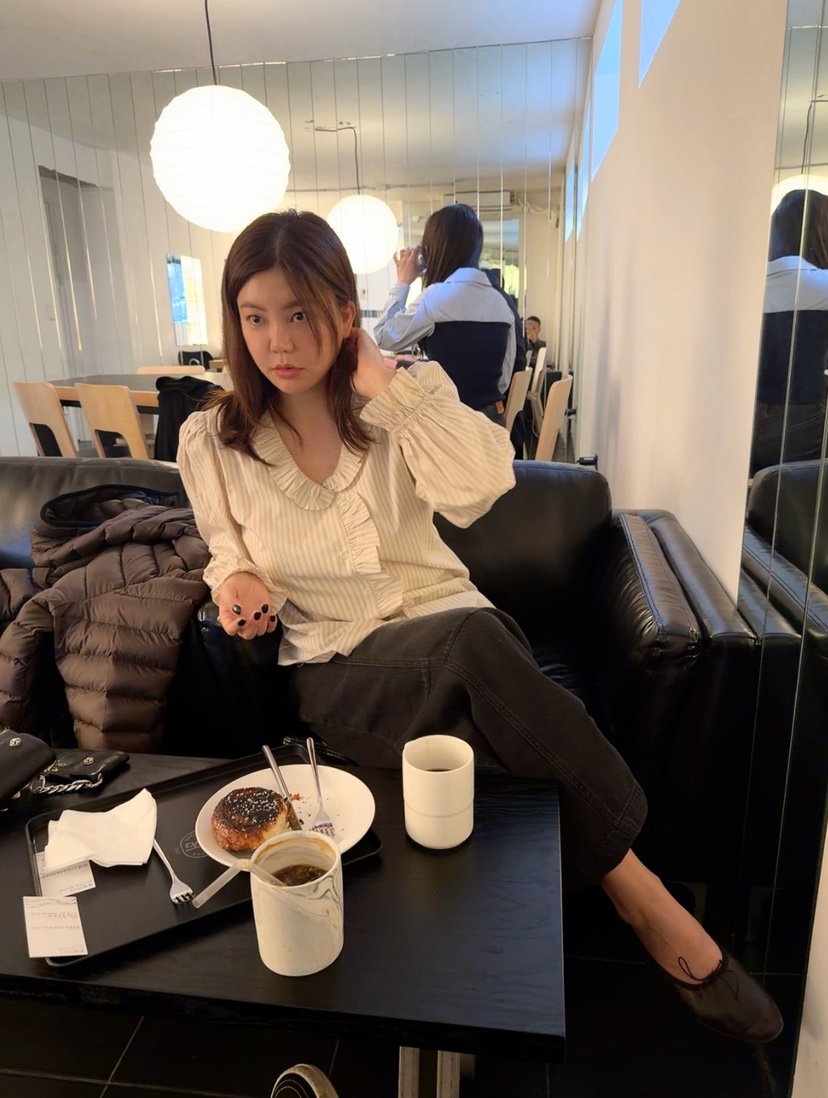 DE VENTI韓國東大門直郵女裝新品職業推薦休閑襯衫蕾絲衫DE VENTI襯衫/蕾絲衫