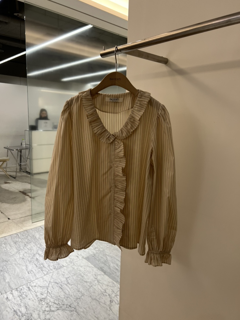 DE VENTI韓國東大門直郵女裝新品職業推薦休閑襯衫蕾絲衫DE VENTI襯衫/蕾絲衫圖色1