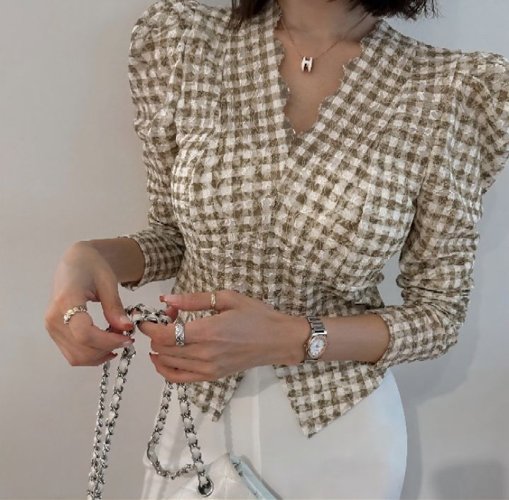 FEMME韓國東大門直郵女士新款職業推薦人氣時尚襯衫蕾絲衫FEMME襯衫/蕾絲衫