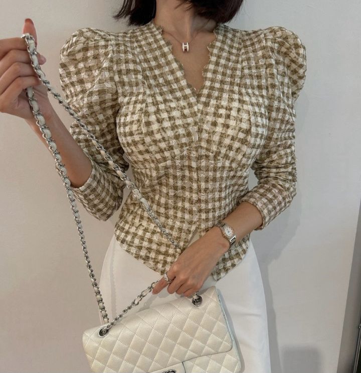 FEMME韓國東大門直郵女士新款職業推薦人氣時尚襯衫蕾絲衫FEMME襯衫/蕾絲衫圖色1