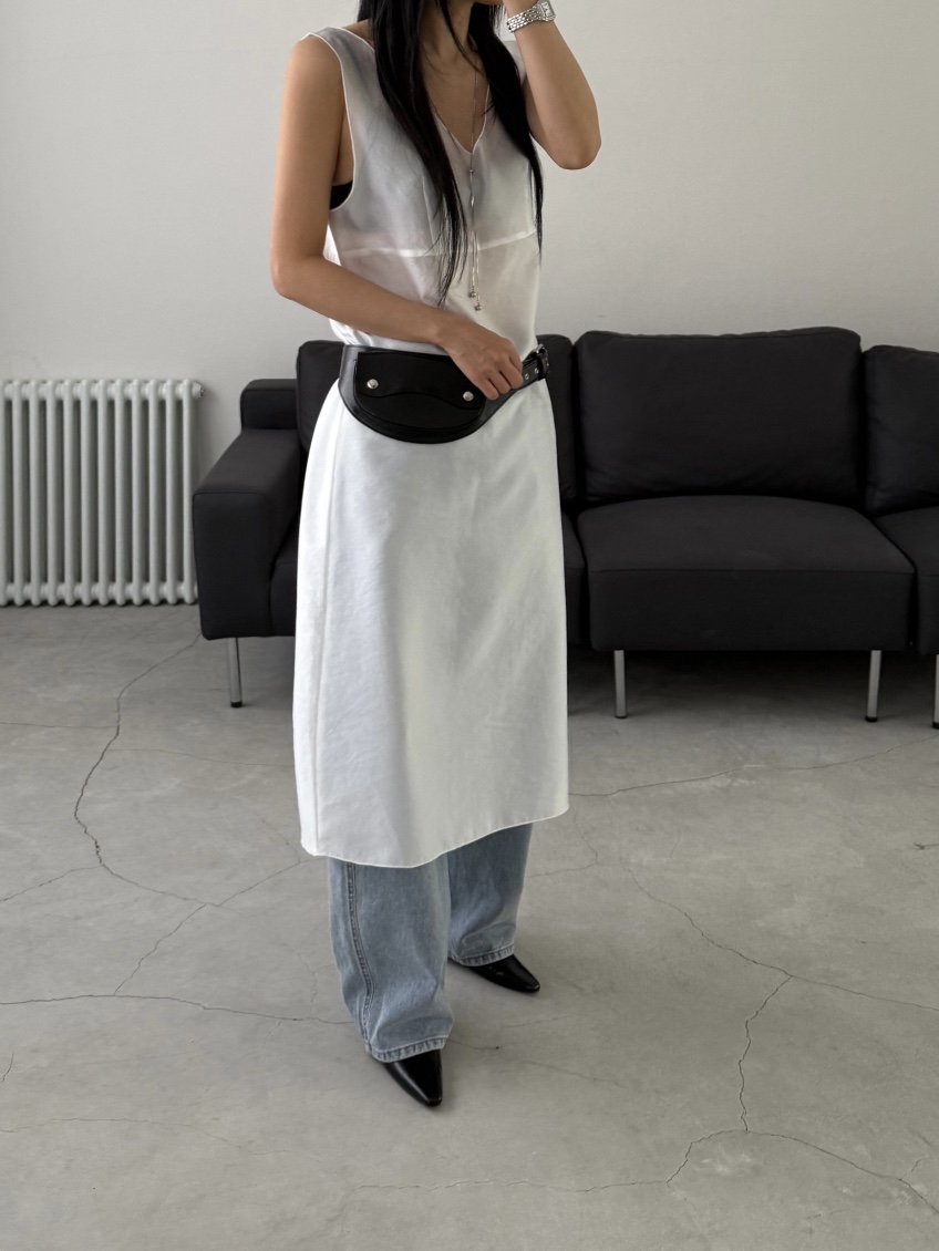 TAUPE韓國東大門代購女士新款26春夏推薦休閑熱賣連衣裙透明TAUPE連衣裙