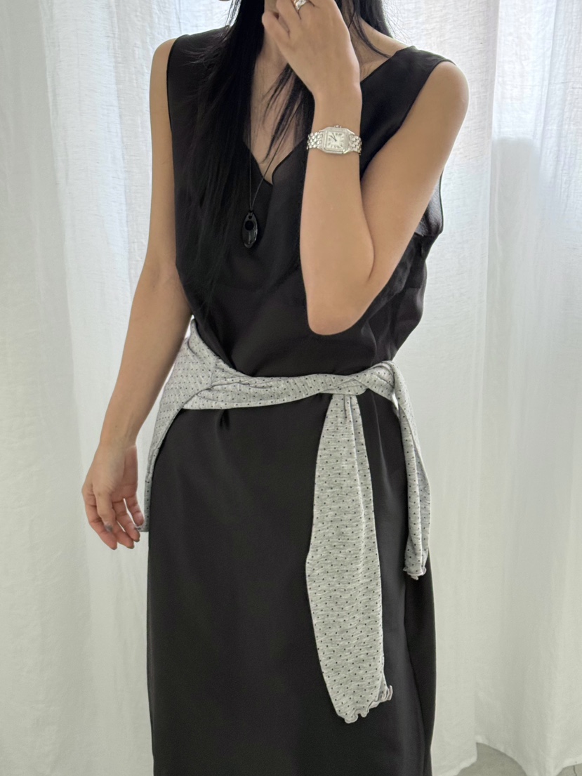 TAUPE韓國東大門代購女士新款26春夏推薦休閑熱賣連衣裙透明TAUPE連衣裙