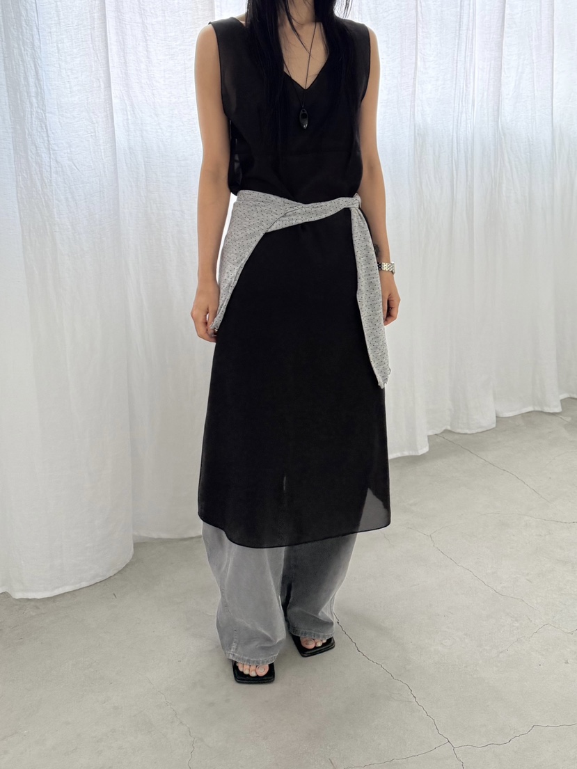 TAUPE韓國東大門代購女士新款26春夏推薦休閑熱賣連衣裙透明TAUPE連衣裙