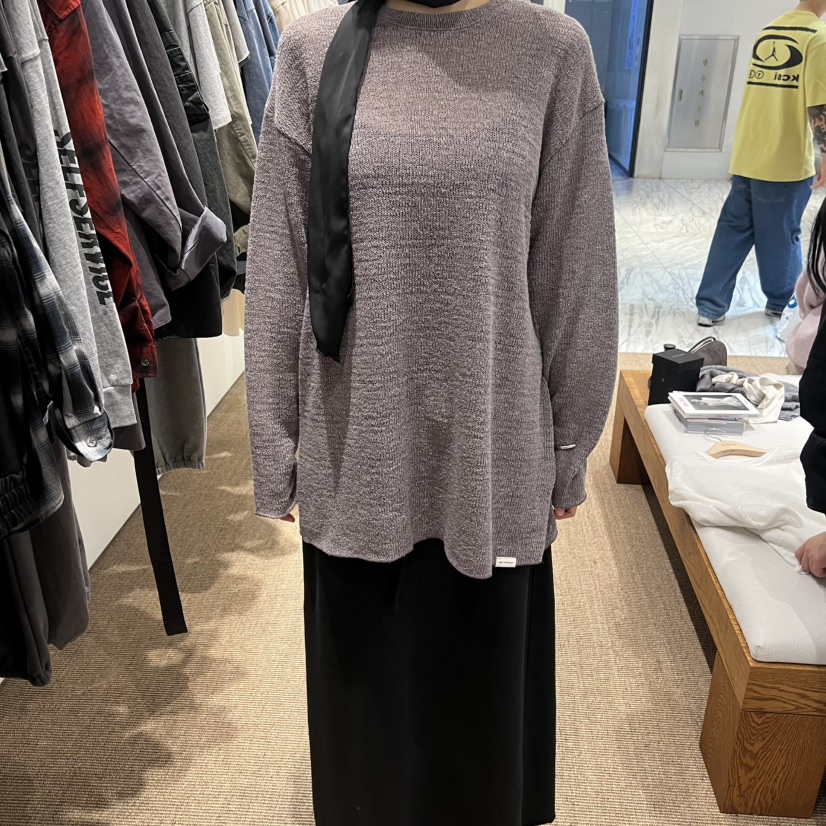 SELF SERVICE韓國代購女士新品時尚人氣26春夏熱賣長袖T恤SELF SERVICE長袖T恤圖色1