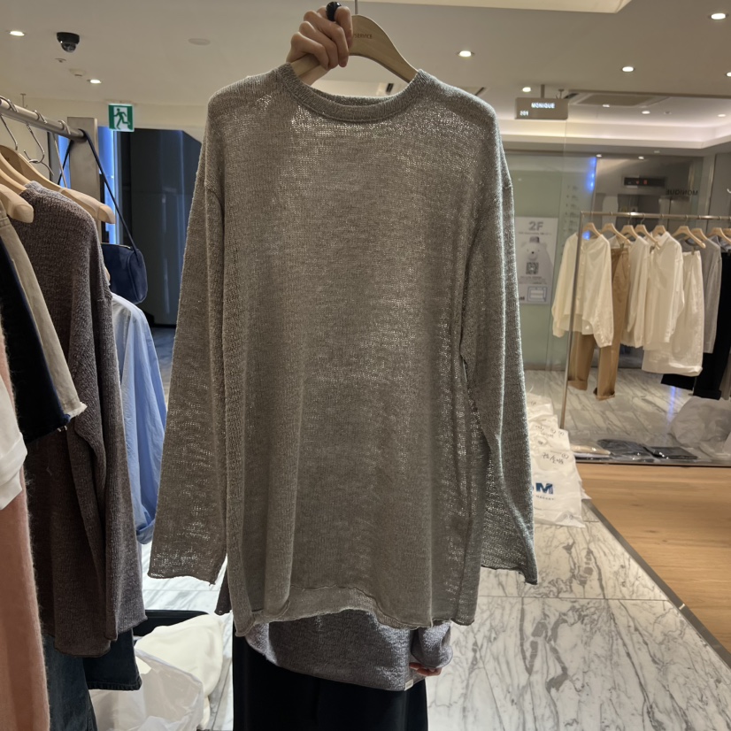 SELF SERVICE韓國代購女士新品時尚人氣26春夏熱賣長袖T恤SELF SERVICE長袖T恤圖色4