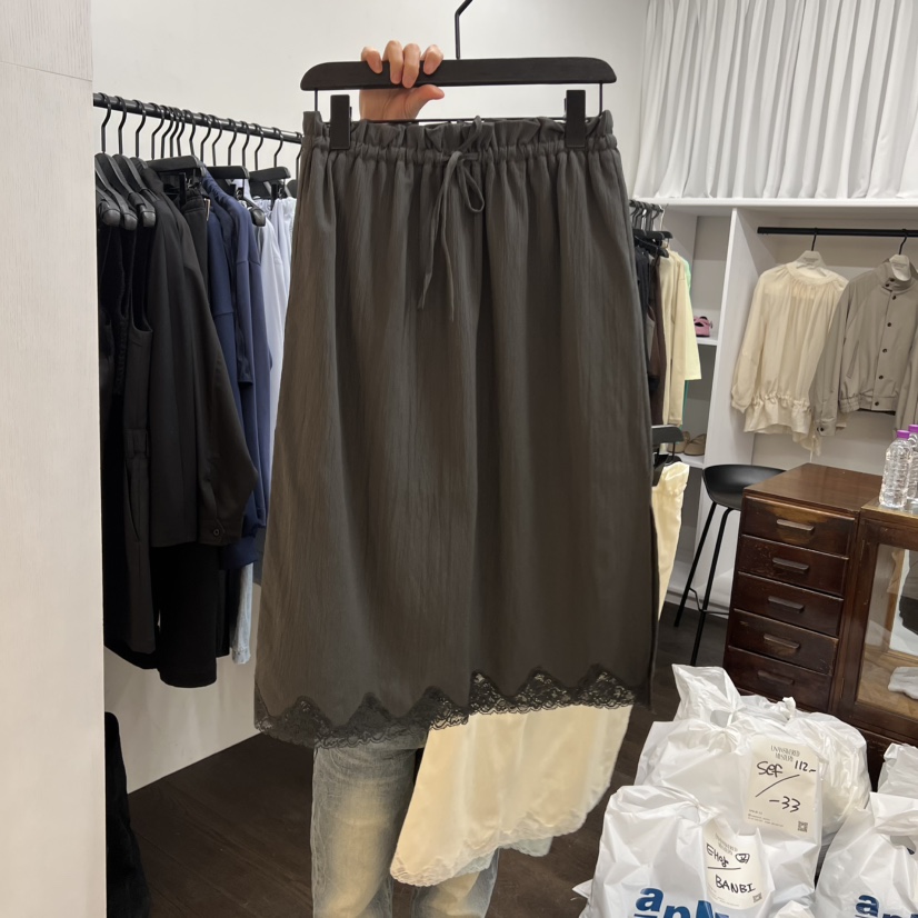 UNANSWERED-MYSTERY/FIFO韓國直郵實拍女士新款休閑半身裙中短裙UNANSWERED-MYSTERY/FIFO半身裙/中短裙圖色3