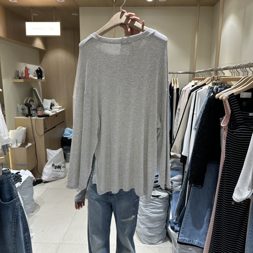 VINTAGE VIBE韓國直郵女士新品熱賣推薦人氣26春夏長袖T恤VINTAGE VIBE長袖T恤