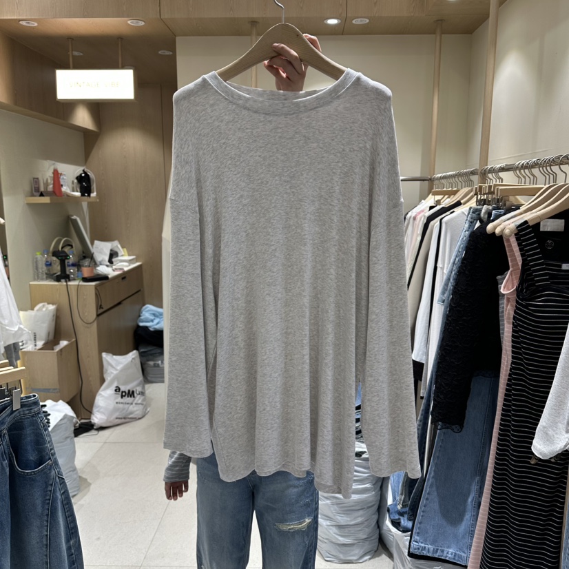 VINTAGE VIBE韓國直郵女士新品熱賣推薦人氣26春夏長袖T恤VINTAGE VIBE長袖T恤圖色4