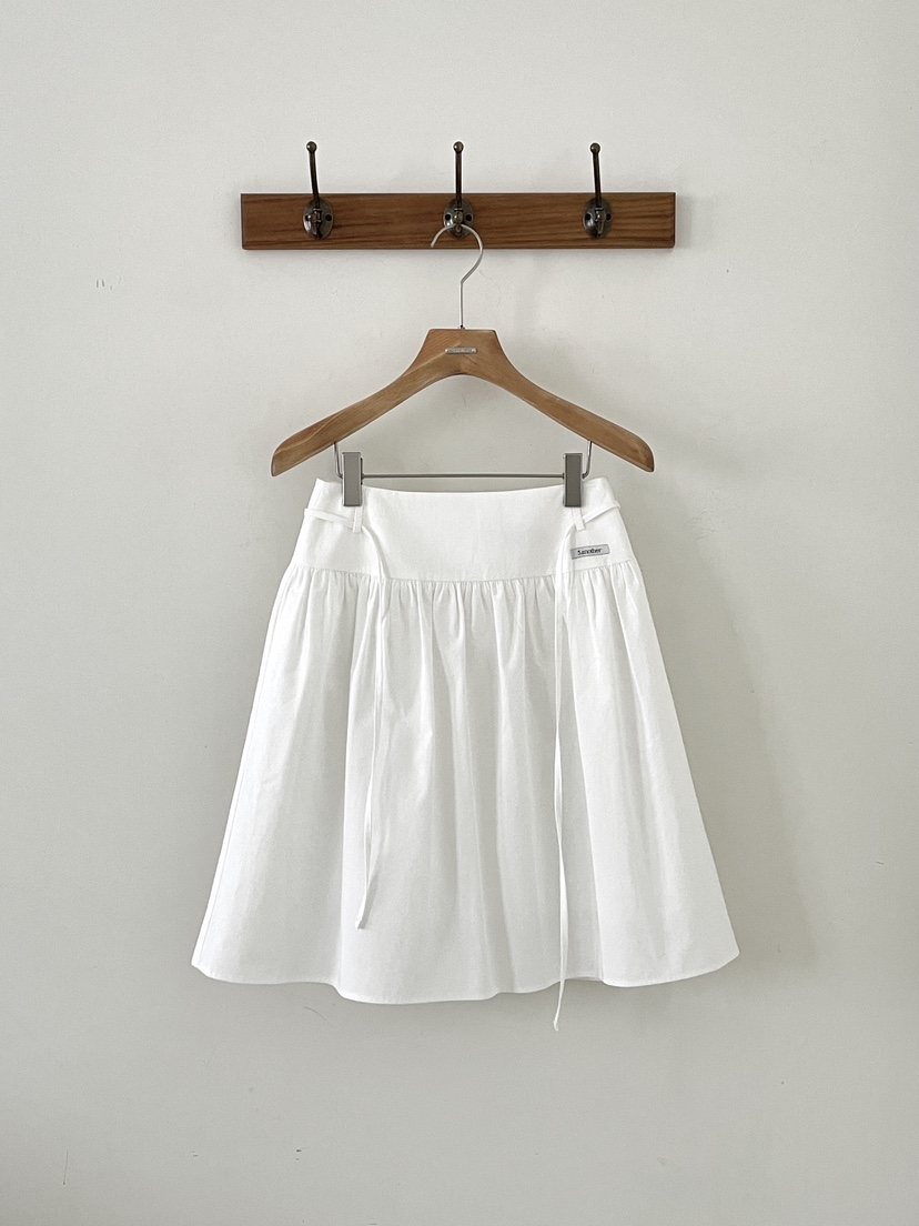 3 ANOTHER韓國東大門直郵女士新款熱賣推薦短裙含腰繩褶皺3 ANOTHER短裙圖色1