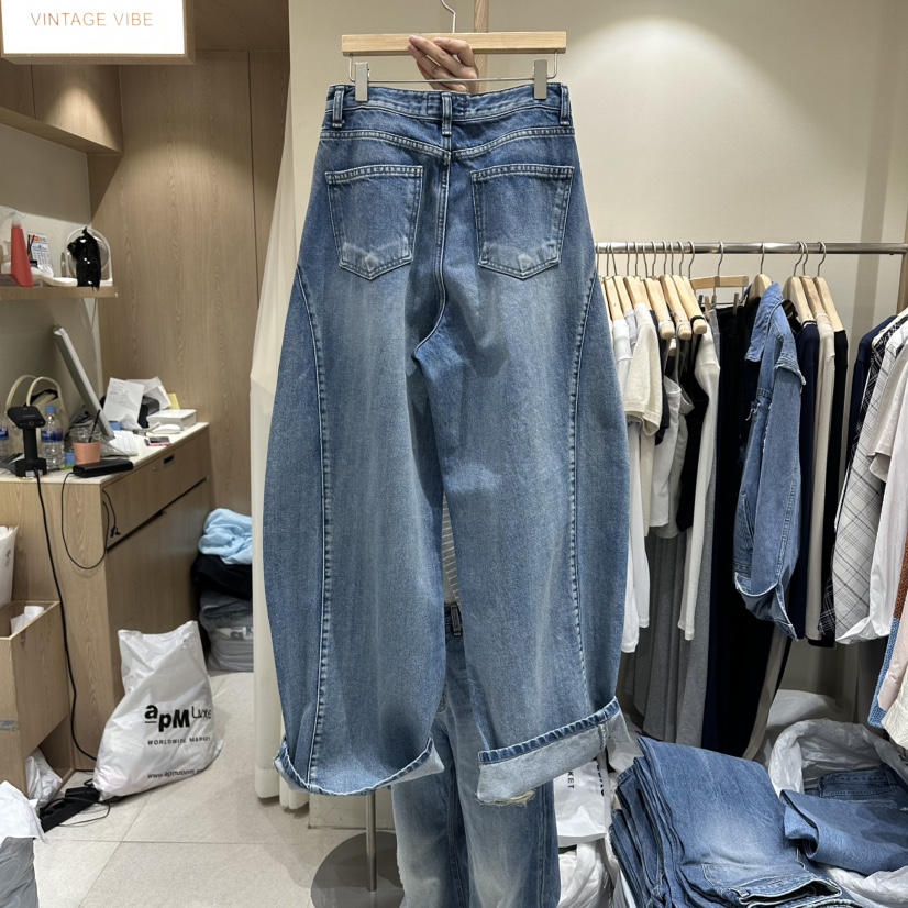 VINTAGE VIBE韓國代購女士新款職業推薦休閑人氣熱賣牛仔褲VINTAGE VIBE牛仔褲