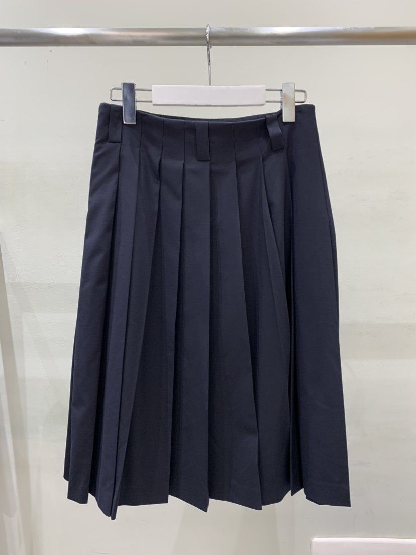 THE SIGNATURE韓國直郵女士新品時尚半身裙中短裙百褶褶裙THE SIGNATURE半身裙/中短裙圖色2深藍色