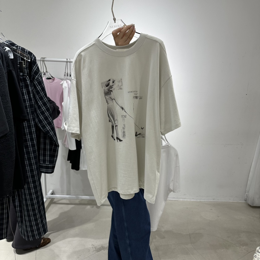 NEROLI 36韓國東大門代購女士新款休閑推薦時尚26春夏T恤NEROLI 36T恤圖色2