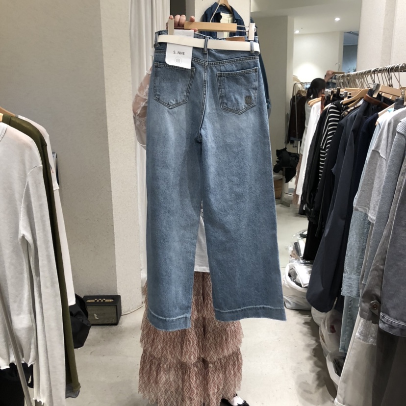 SSEMIENNE韓國東大門直郵女士新品26春夏推薦牛仔褲不含腰帶SSENIQUE牛仔褲