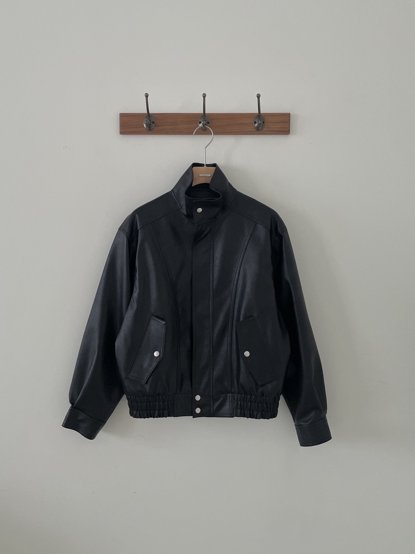 3 ANOTHER韓國代購女士新品休閑時尚人氣推薦夾克皮革鏤空3 ANOTHER夾克圖色2黑色