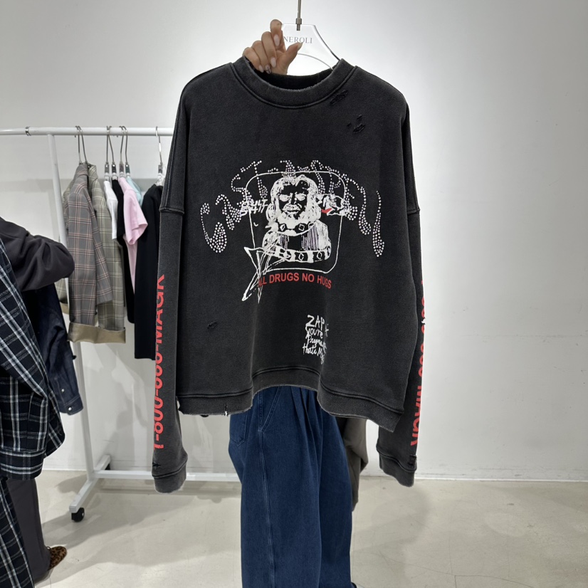 NEROLI 36韓國直郵女士新品職業人氣26春夏推薦衛衣復古NEROLI 36衛衣圖色2