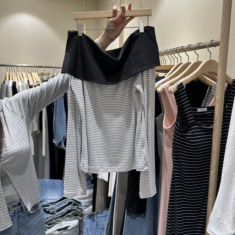 VINTAGE VIBE韓國直郵實拍女士新款推薦時尚職業長袖T恤VINTAGE VIBE長袖T恤