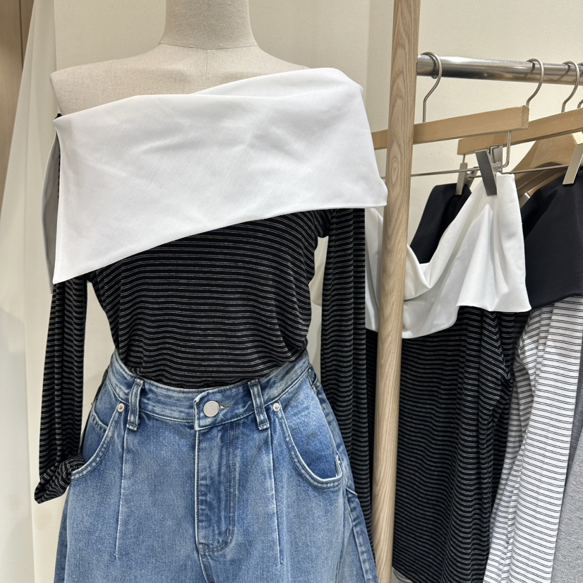 VINTAGE VIBE韓國直郵實拍女士新款推薦時尚職業長袖T恤VINTAGE VIBE長袖T恤圖色1