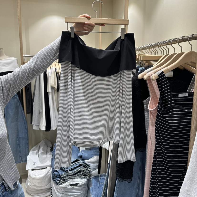 VINTAGE VIBE韓國直郵實拍女士新款推薦時尚職業長袖T恤VINTAGE VIBE長袖T恤圖色2