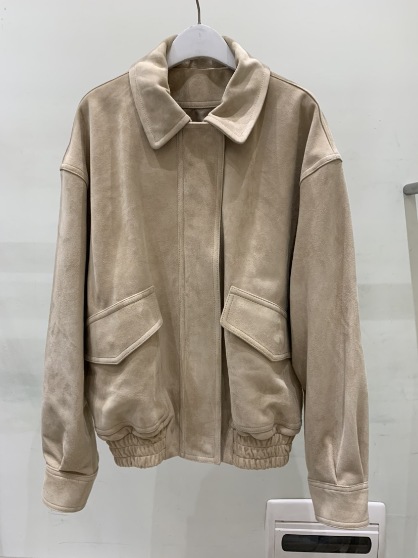 THE SIGNATURE韓國代購女士新品人氣職業時尚26春夏夾克麂皮THE SIGNATURE夾克圖色1