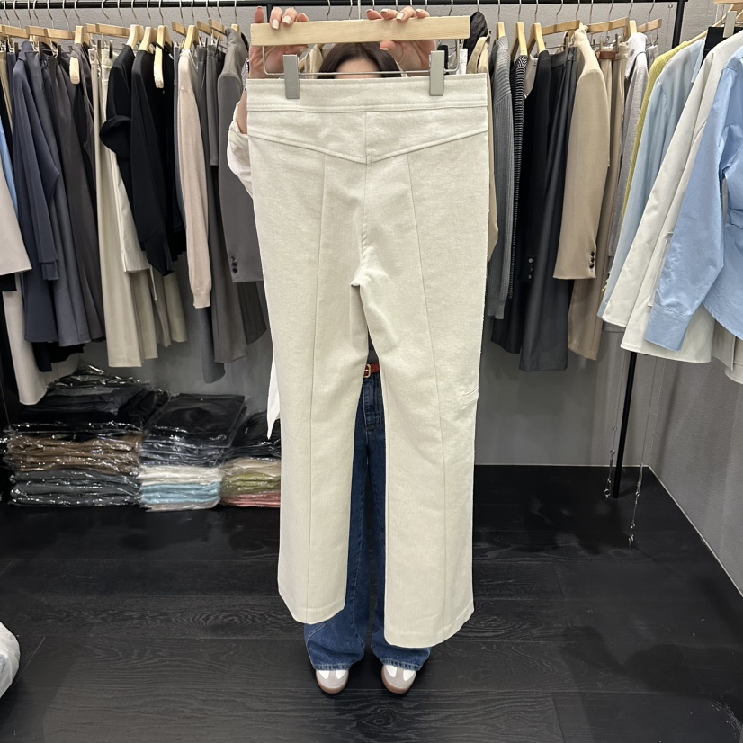 FLAMME TOIT/LUNAMDE韓國東大門代購女士新款職業休閑褲開衩FLAMME TOIT/LUNAMDE休閑褲