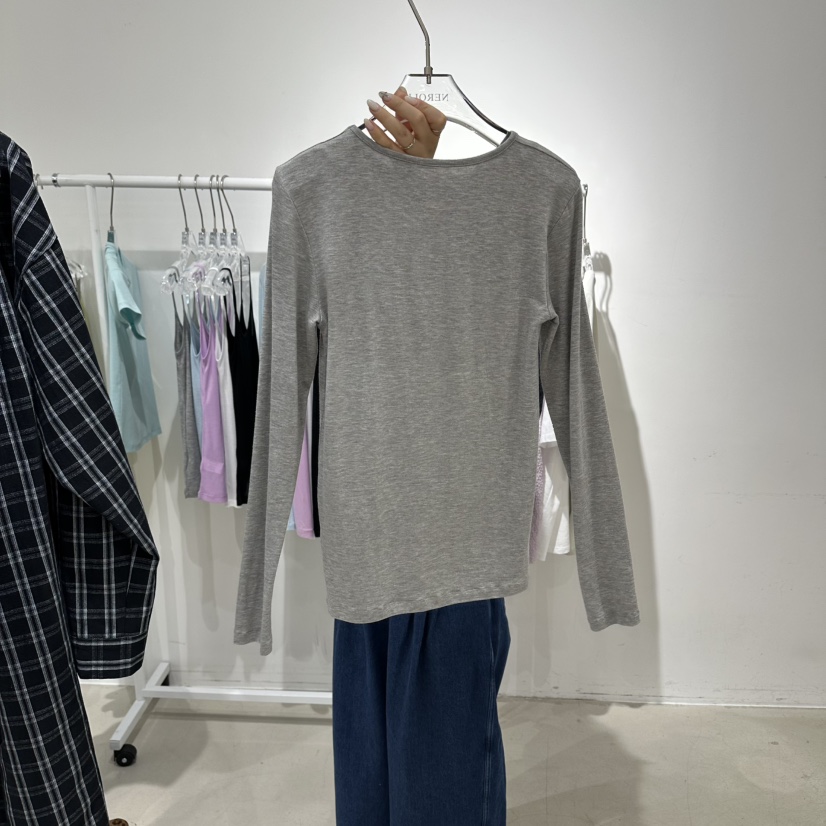 NEROLI 36韓國東大門代購女士新款26春夏職業時尚長袖T恤NEROLI 36長袖T恤