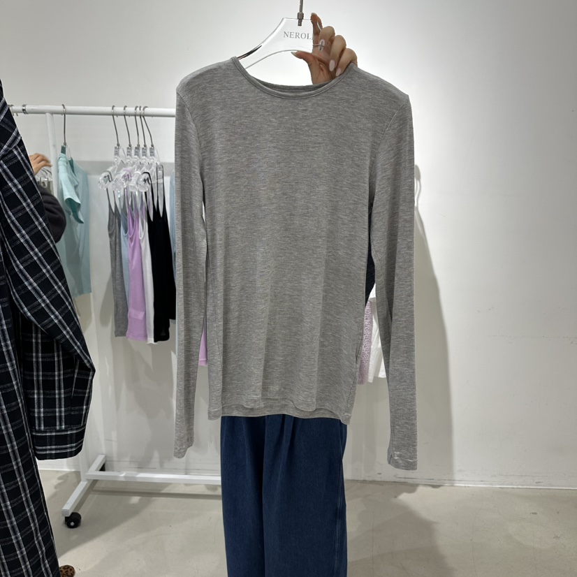 NEROLI 36韓國東大門代購女士新款26春夏職業時尚長袖T恤NEROLI 36長袖T恤圖色4