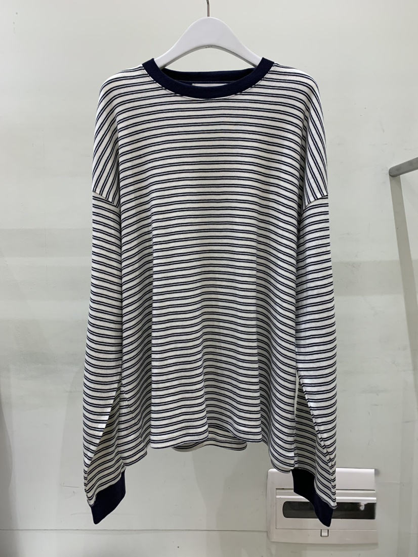 THE SIGNATURE韓國直郵實拍女士新款熱賣人氣長袖T恤條紋THE SIGNATURE長袖T恤圖色2