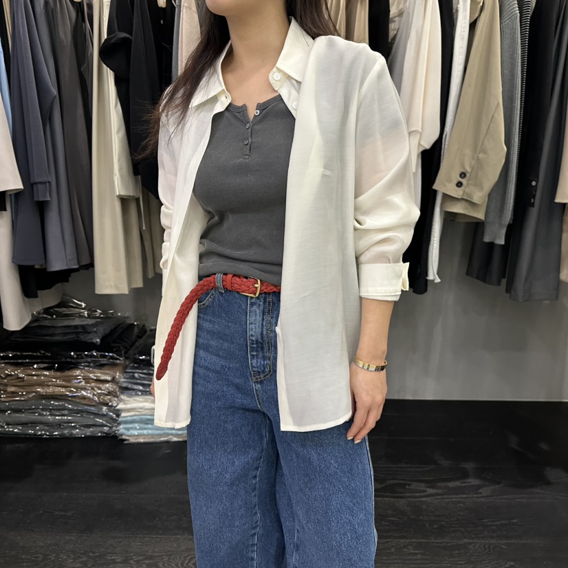 FLAMME TOIT/LUNAMDE韓國直郵實拍女士新品26春夏襯衫蕾絲衫不含內搭透視FLAMME TOIT/LUNAMDE襯衫/蕾絲衫圖色2