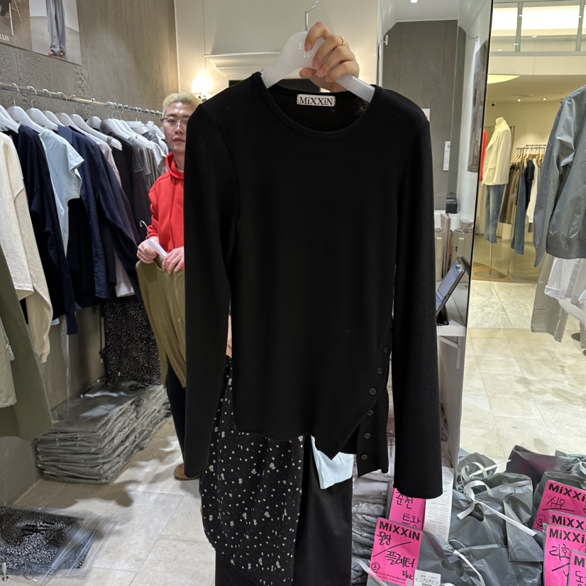 MIXXIN韓國東大門直郵女裝新品休閑時尚人氣26春夏長袖T恤MIXXIN長袖T恤圖色3