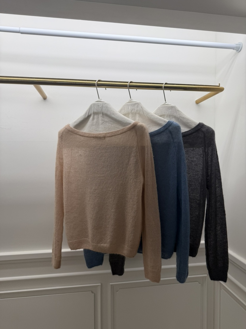 ETER韓國直郵女士新品職業時尚人氣26春夏針織衫不含內搭露肩eter/VERSO針織衫