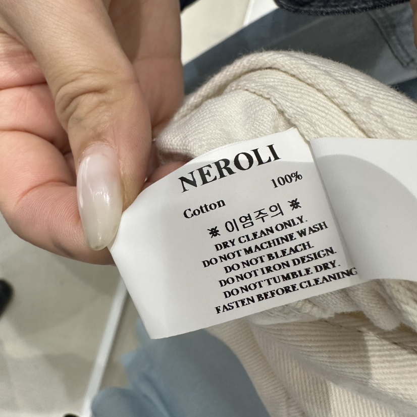 NEROLI 36東大門實拍女士新品推薦26春夏熱賣牛仔褲雙排扣NEROLI 36牛仔褲