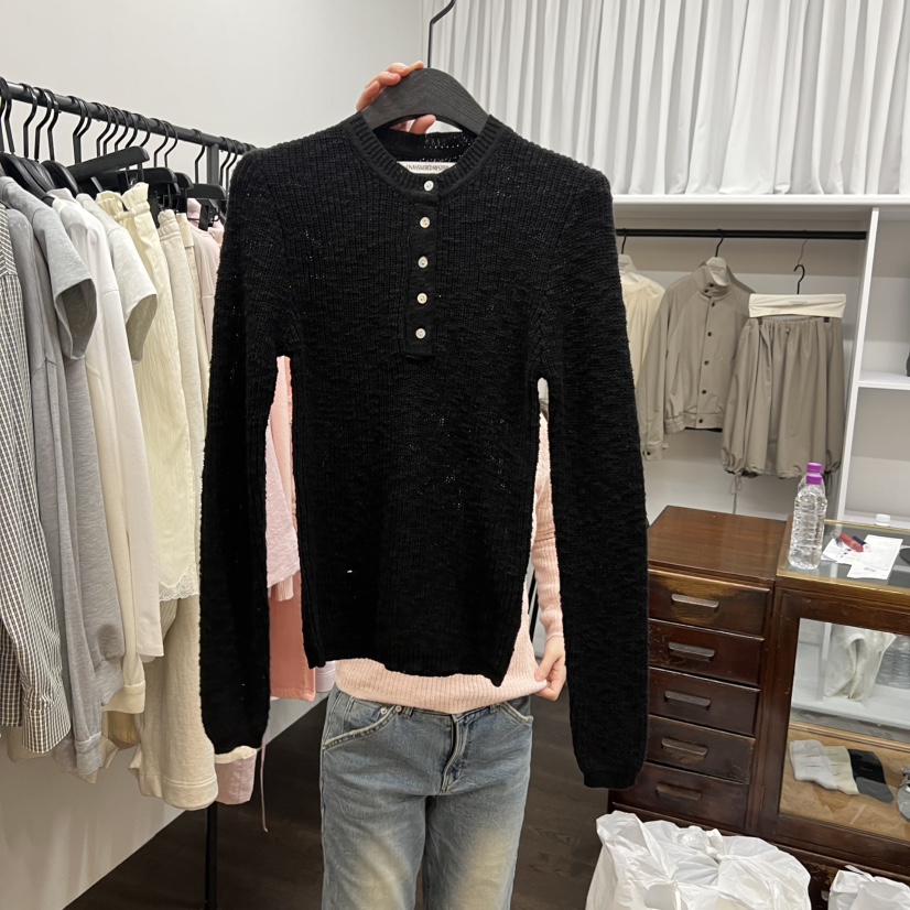 UNANSWERED-MYSTERY/FIFO韓國直郵女士新款人氣職業針織衫UNANSWERED-MYSTERY/FIFO針織衫圖色3