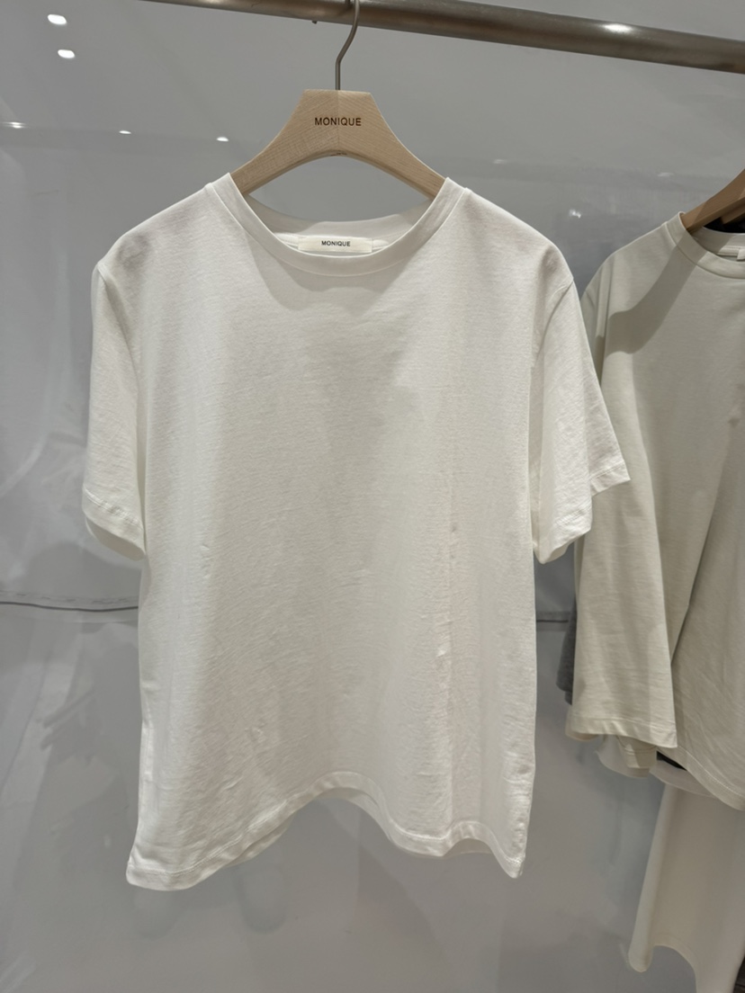 MONIQUE韓國直郵女裝新款26春夏熱賣職業時尚真品人氣T恤MONIQUET恤圖色1