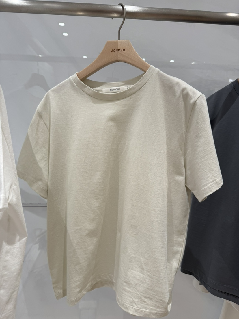 MONIQUE韓國直郵女裝新款26春夏熱賣職業時尚真品人氣T恤MONIQUET恤圖色2