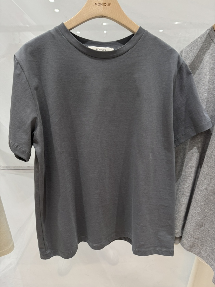 MONIQUE韓國直郵女裝新款26春夏熱賣職業時尚真品人氣T恤MONIQUET恤圖色3