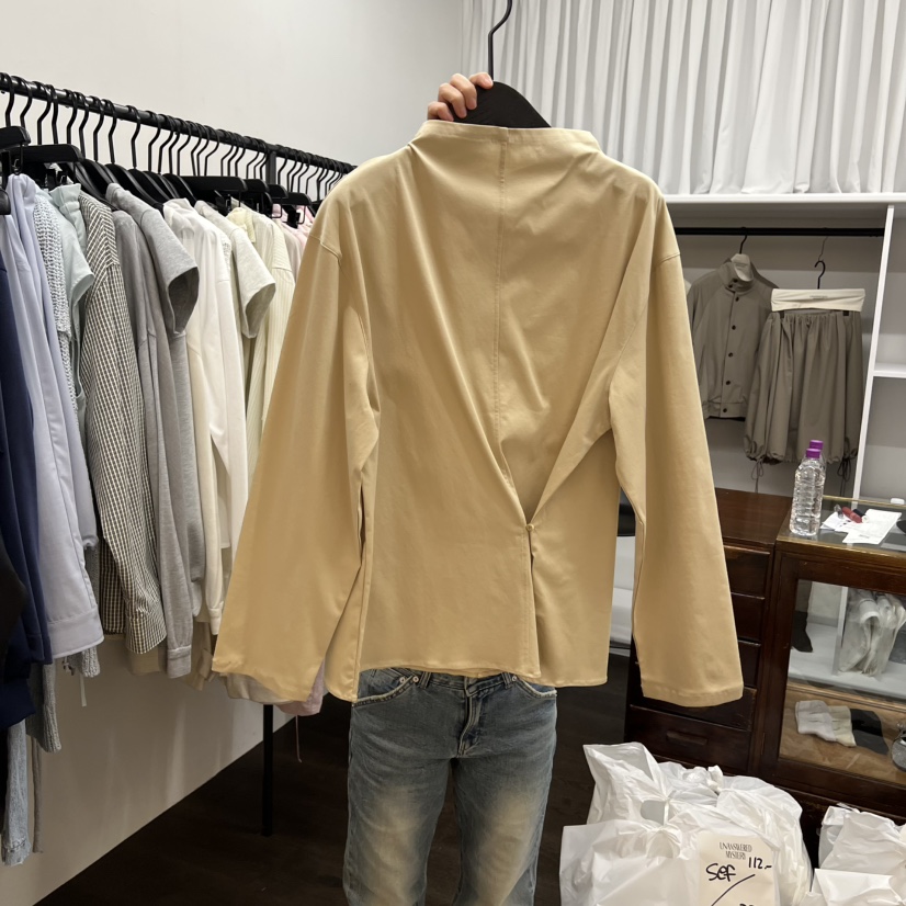 UNANSWERED-MYSTERY/FIFO東大門實拍女士新款熱賣襯衫蕾絲衫絲綢UNANSWERED-MYSTERY/FIFO襯衫/蕾絲衫圖色4