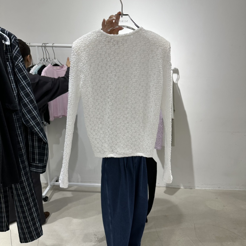 NEROLI 36韓國代購女士新品職業推薦休閑針織衫花朵蕾絲NEROLI 36針織衫