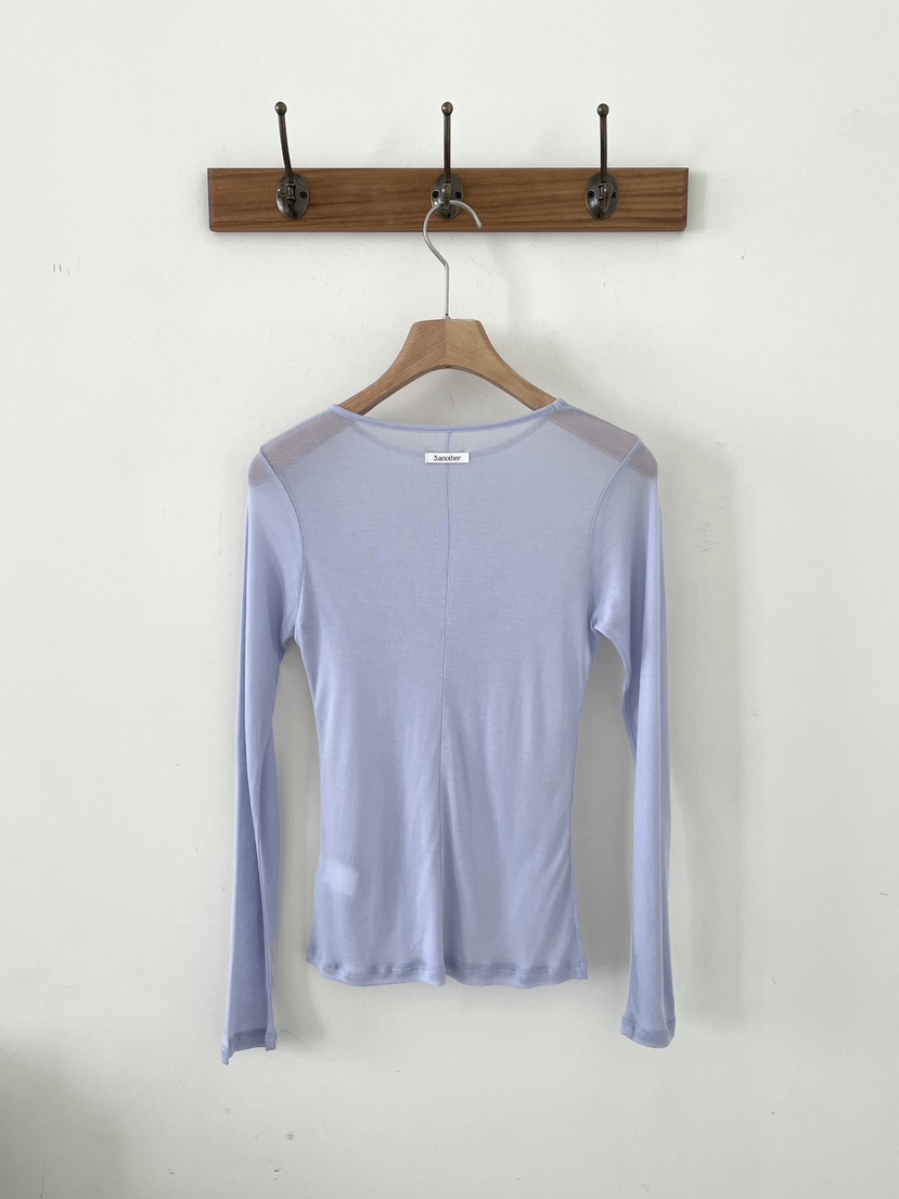 3 ANOTHER東大門實拍女士新品熱賣真品26春夏長袖T恤雙面3 ANOTHER長袖T恤