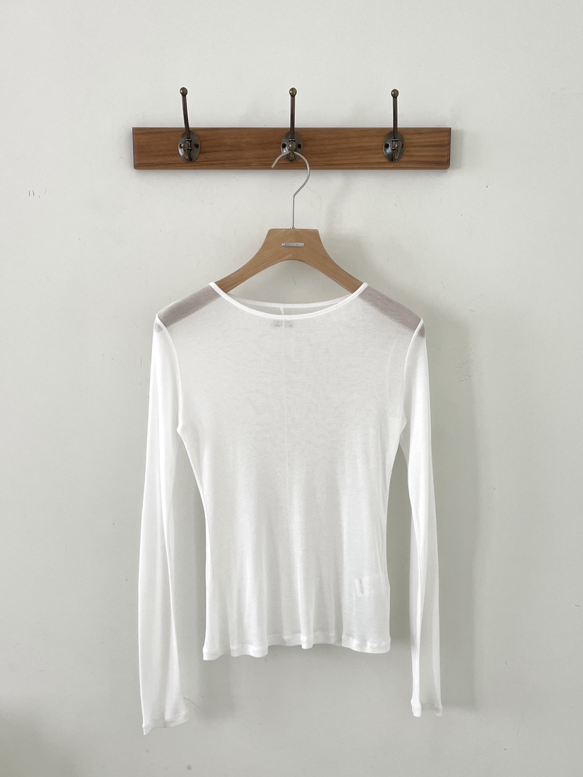 3 ANOTHER東大門實拍女士新品熱賣真品26春夏長袖T恤雙面3 ANOTHER長袖T恤圖色1