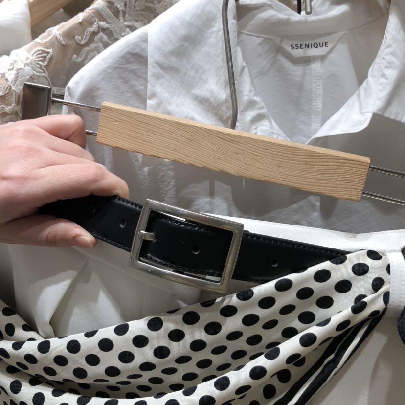 SSEMIENNE東大門直郵女士新款真品26春夏職業腰帶皮革腰帶SSENIQUE腰帶圖色1