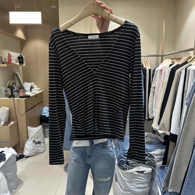 VINTAGE VIBE東大門代購女士新品熱賣人氣真品推薦長袖T恤VINTAGE VIBE長袖T恤圖色4