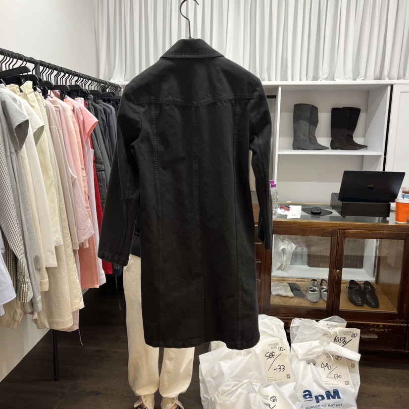 UNANSWERED-MYSTERY/FIFO東大門代購女士新款人氣長款風衣UNANSWERED-MYSTERY/FIFO長款風衣